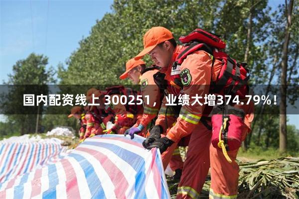 国内配资线上 300251，业绩大增374.79%！