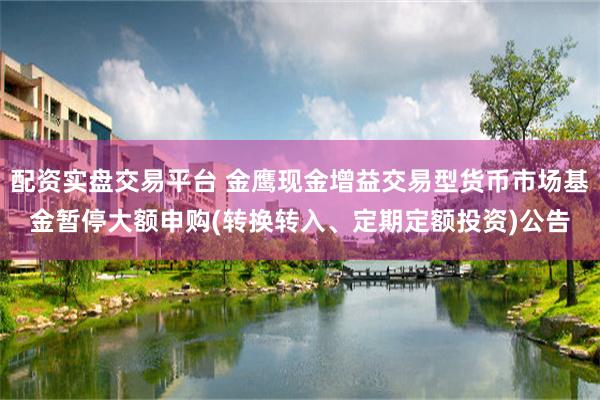 配资实盘交易平台 金鹰现金增益交易型货币市场基金暂停大额申购(转换转入、定期定额投资)公告