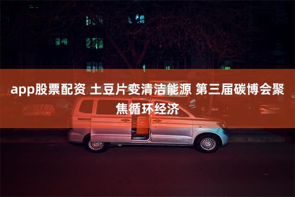 app股票配资 土豆片变清洁能源 第三届碳博会聚焦循环经济